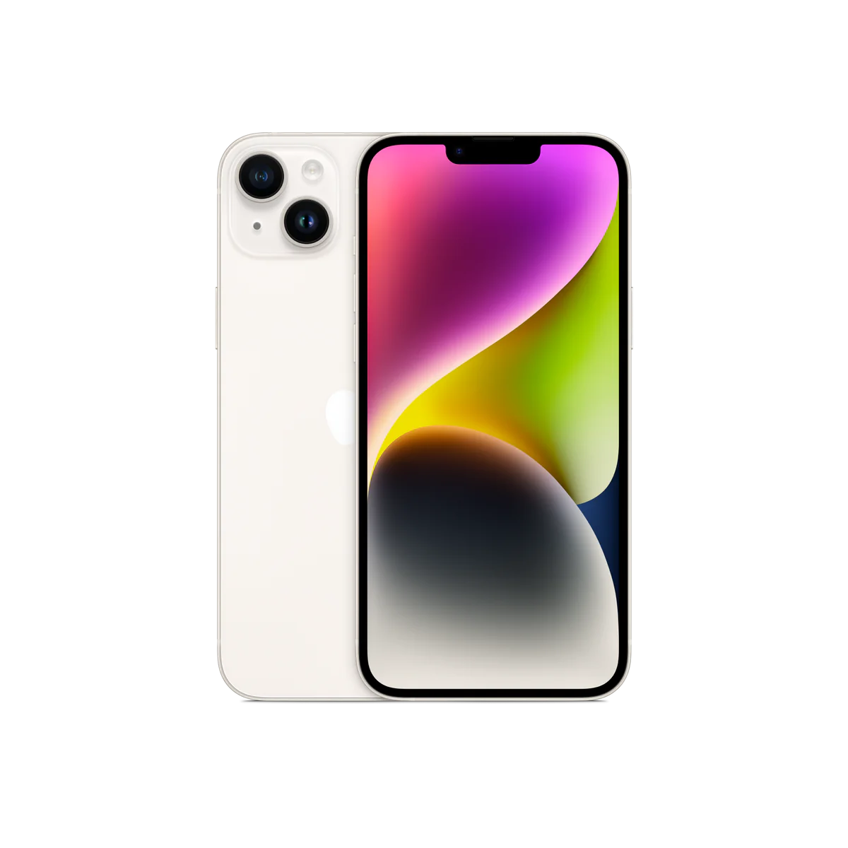 iphone 14 plus starlight pure back iphone 14 plus starlight pure front 2 up screen usen