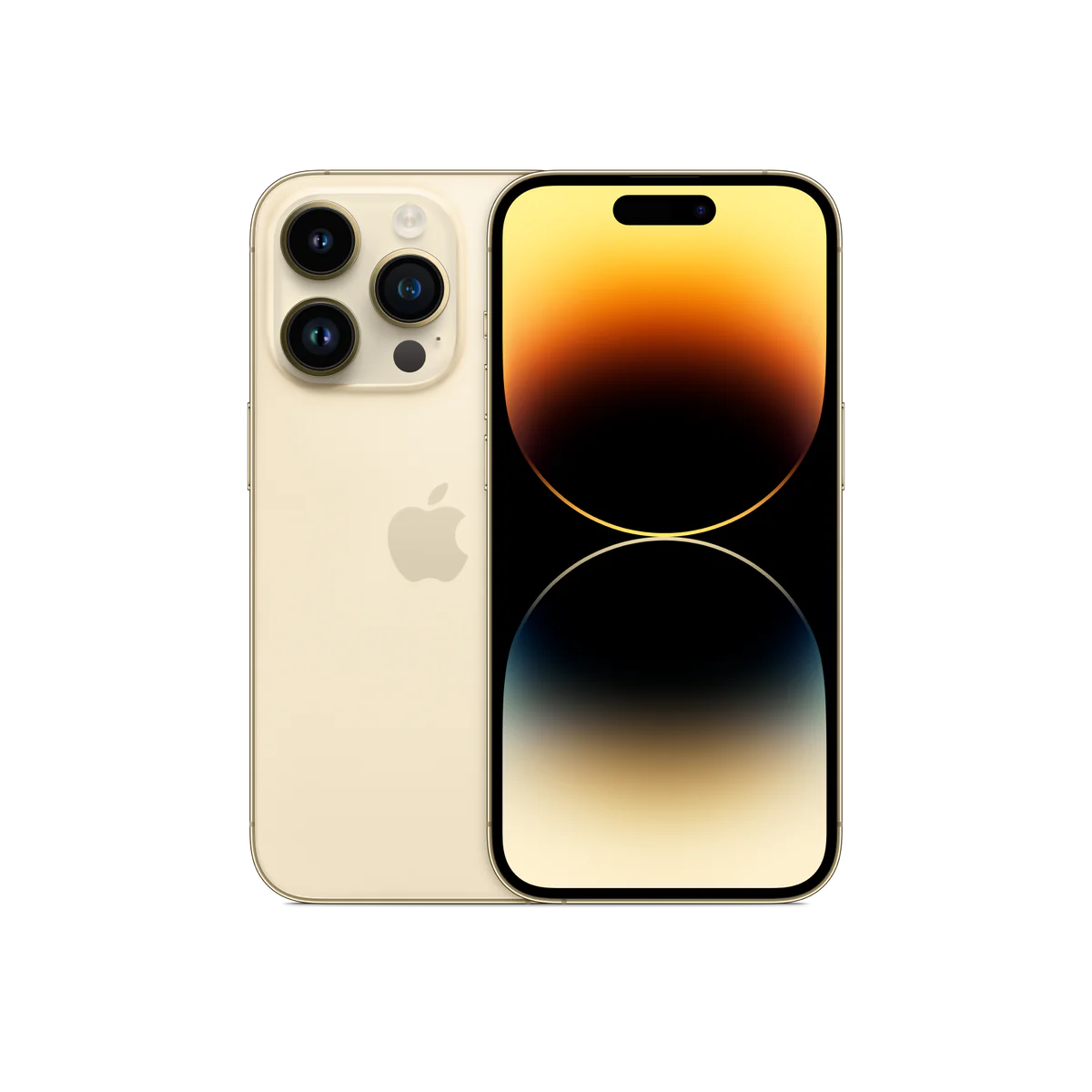 iphone 14 pro gold pure back iphone 14 pro gold pure front 2 up screen usen a9f30a05 2660 4313 b406 fd1d19676f04